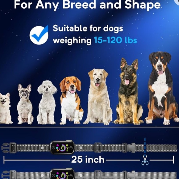 Dog Bark Collar, 2 in 1 Separate & Multiple Customized Beep Vibration - Picture 2 of 7